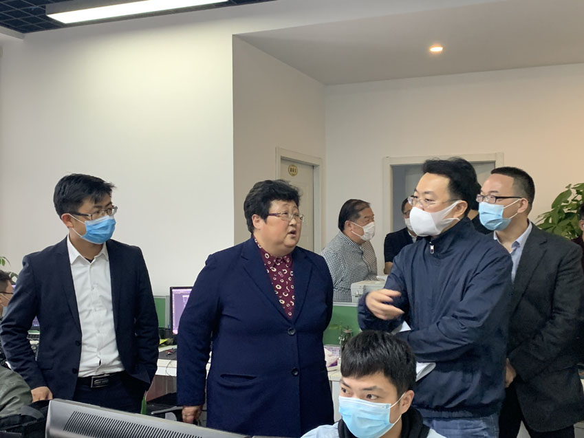 寶山區區領導一行蒞臨邁維動漫調研企業復工復產情況(圖2)