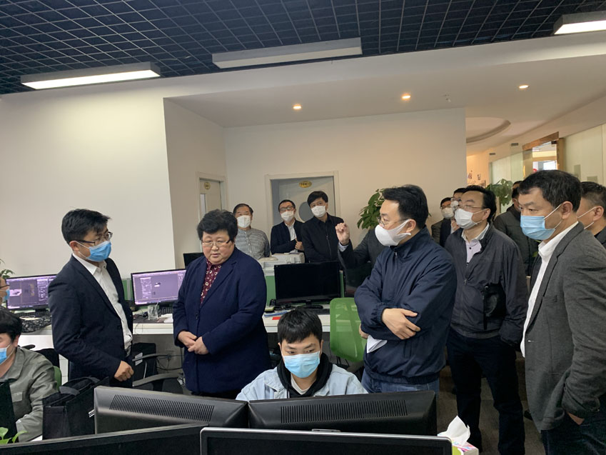寶山區區領導一行蒞臨邁維動漫調研企業復工復產情況(圖4)